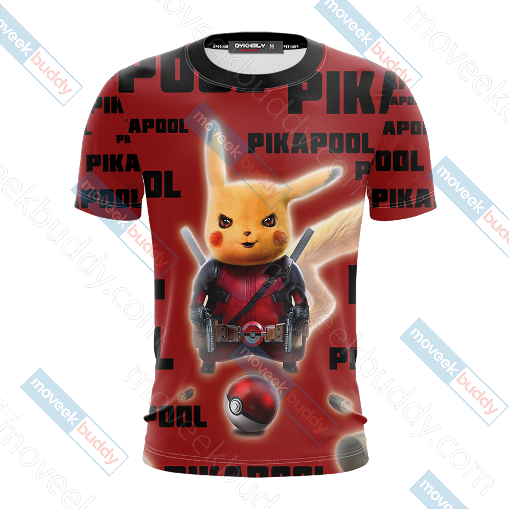 PikaPool Deadpool And Pikachu New Unisex 3D T-shirt