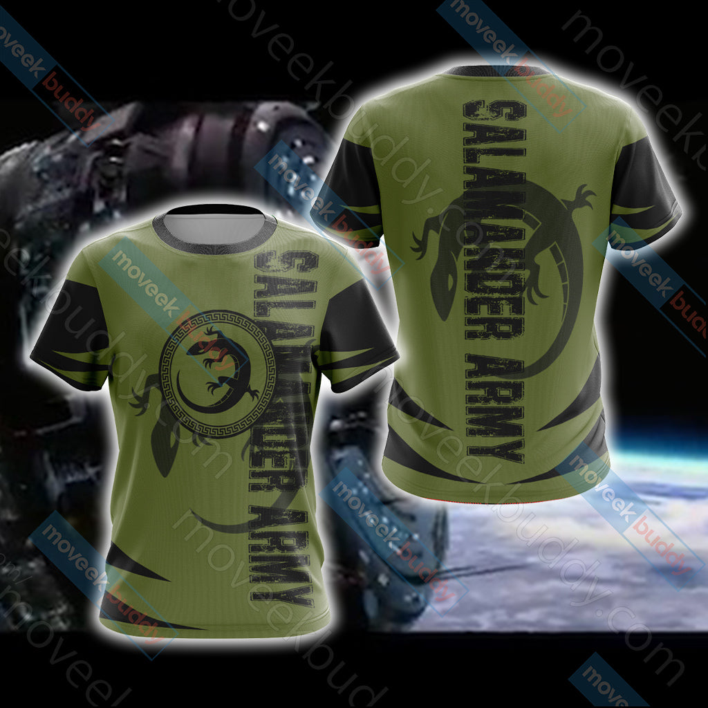 Ender's Game - Battle School Army - Salamander Army Unisex 3D T-shirt