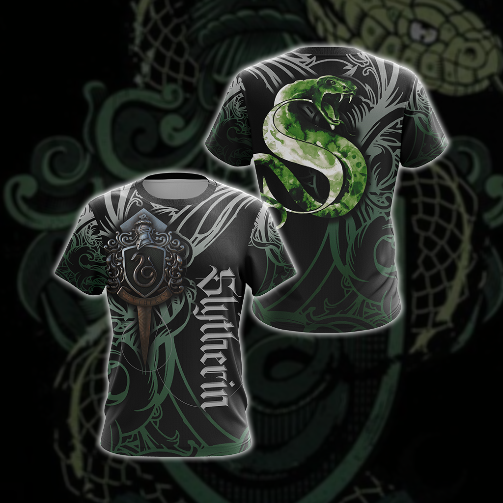 The Hogwarts Castle Slytherin Harry Potter Unisex 3D T-shirt