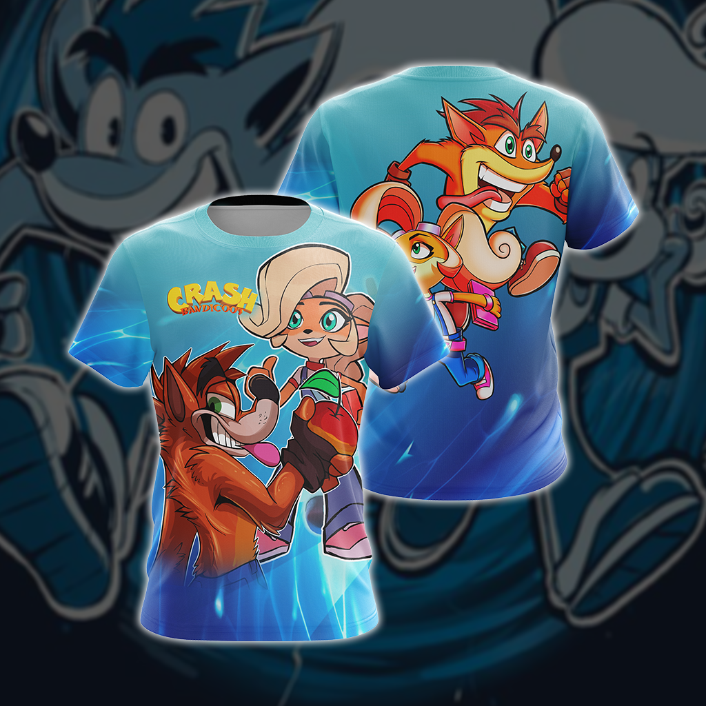 Crash Bandicoot - Crash and Coco Unisex 3D T-shirt T-shirt S