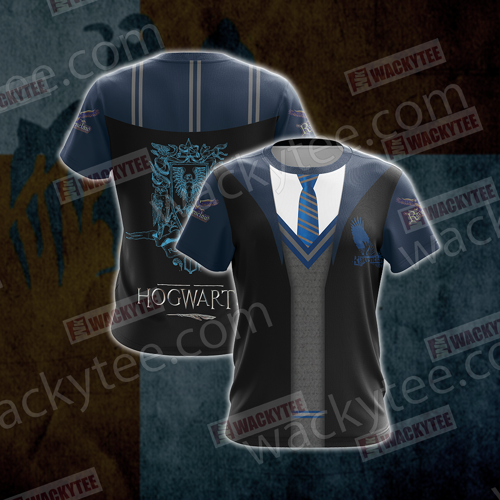 Harry Potter Hogwarts Uniform Ravenclaw House Unisex 3D T-shirt