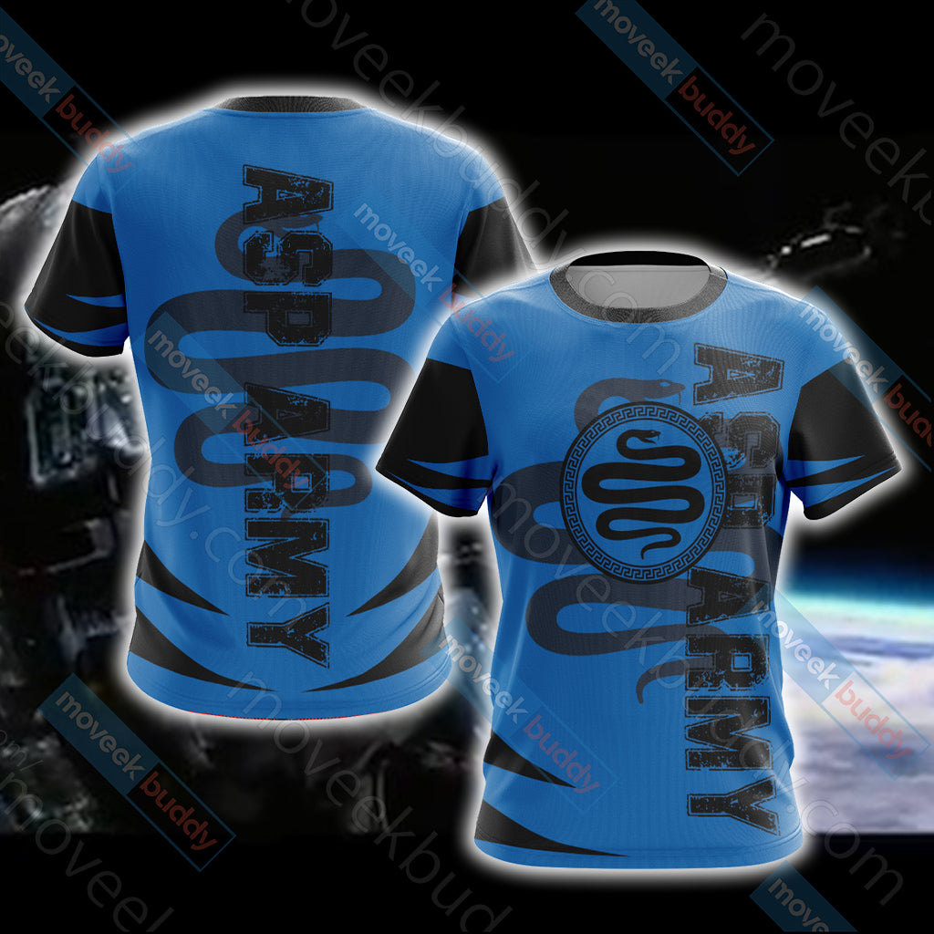 Ender's Game - Battle School Army - Asp Army Unisex 3D T-shirt