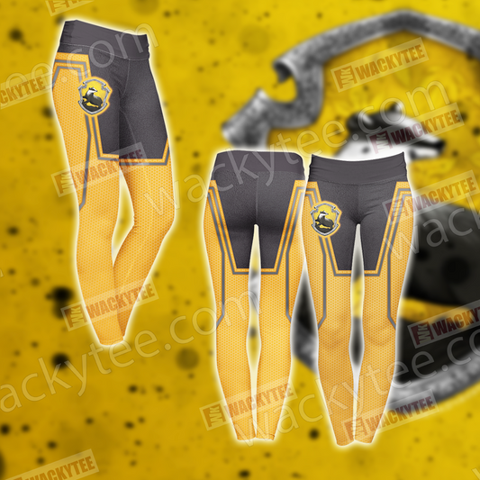 Hogwarts Castle Harry Potter - Hufflepuff Edition New Style 3D Leggings S