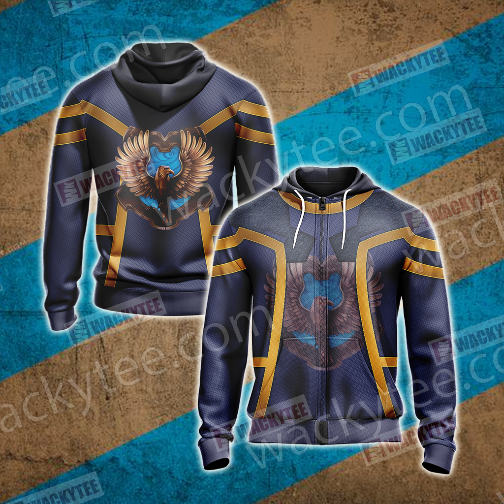 Harry Potter - Ravenclaw Unisex 3D T-shirt Zip Hoodie S