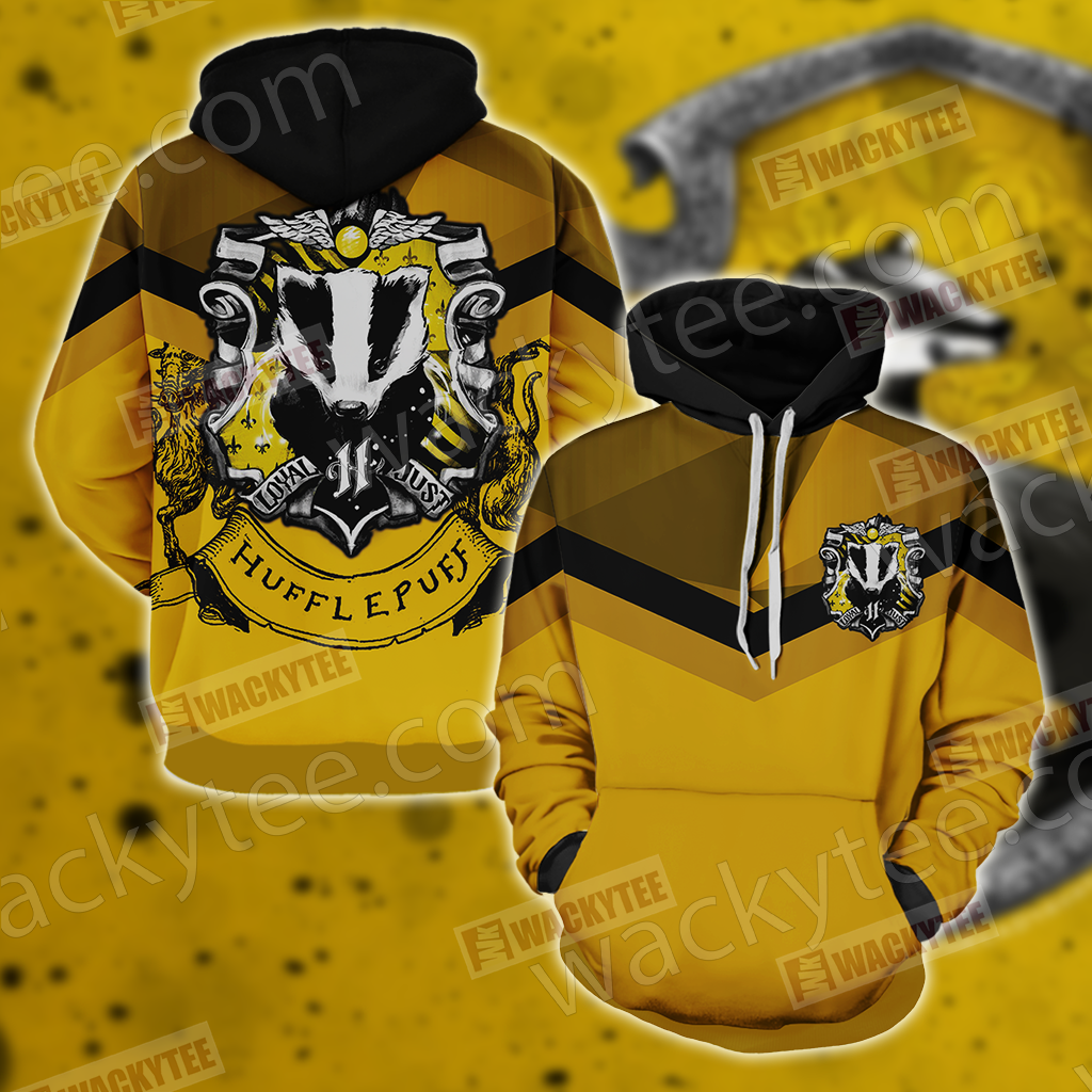 Hogwarts You Might Belong In Hufflepuff Harry Potter Unisex 3D T-shirt Zip Hoodie S