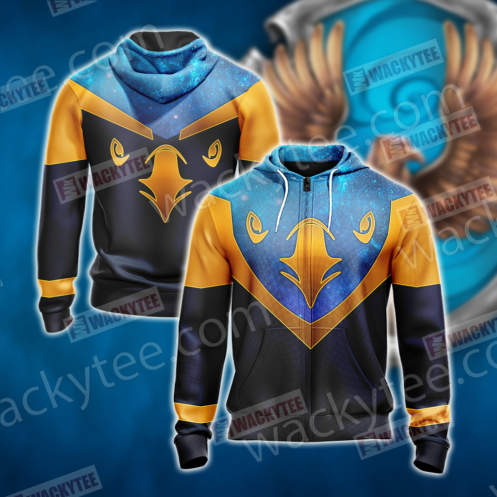 Harry Potter - Ravenclaw House Sporty Style New Unisex 3D T-shirt Zip Hoodie S