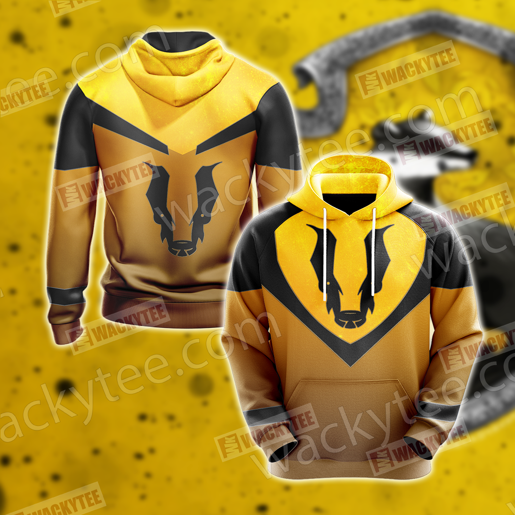 Harry Potter - Hufflepuff House Sporty Style New Unisex 3D T-shirt Hoodie S