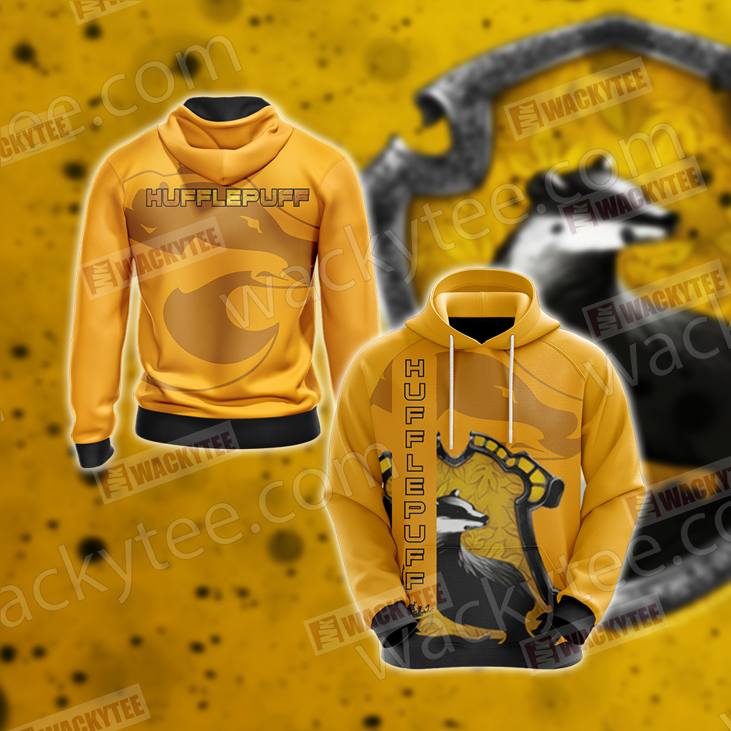 Hufflepuff - Hard Workers Harry Potter Unisex 3D T-shirt Hoodie S