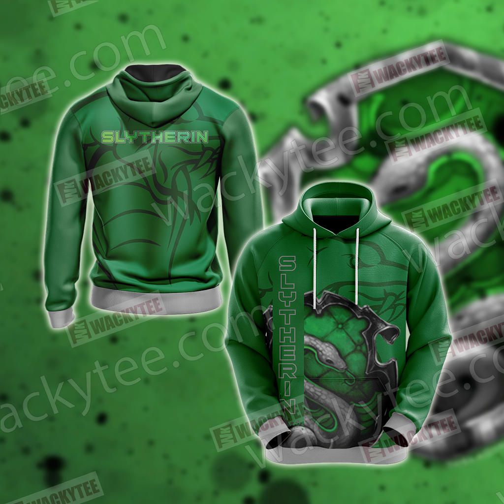 Slytherin - Power-Hungry Harry Potter Unisex 3D T-shirt Hoodie S