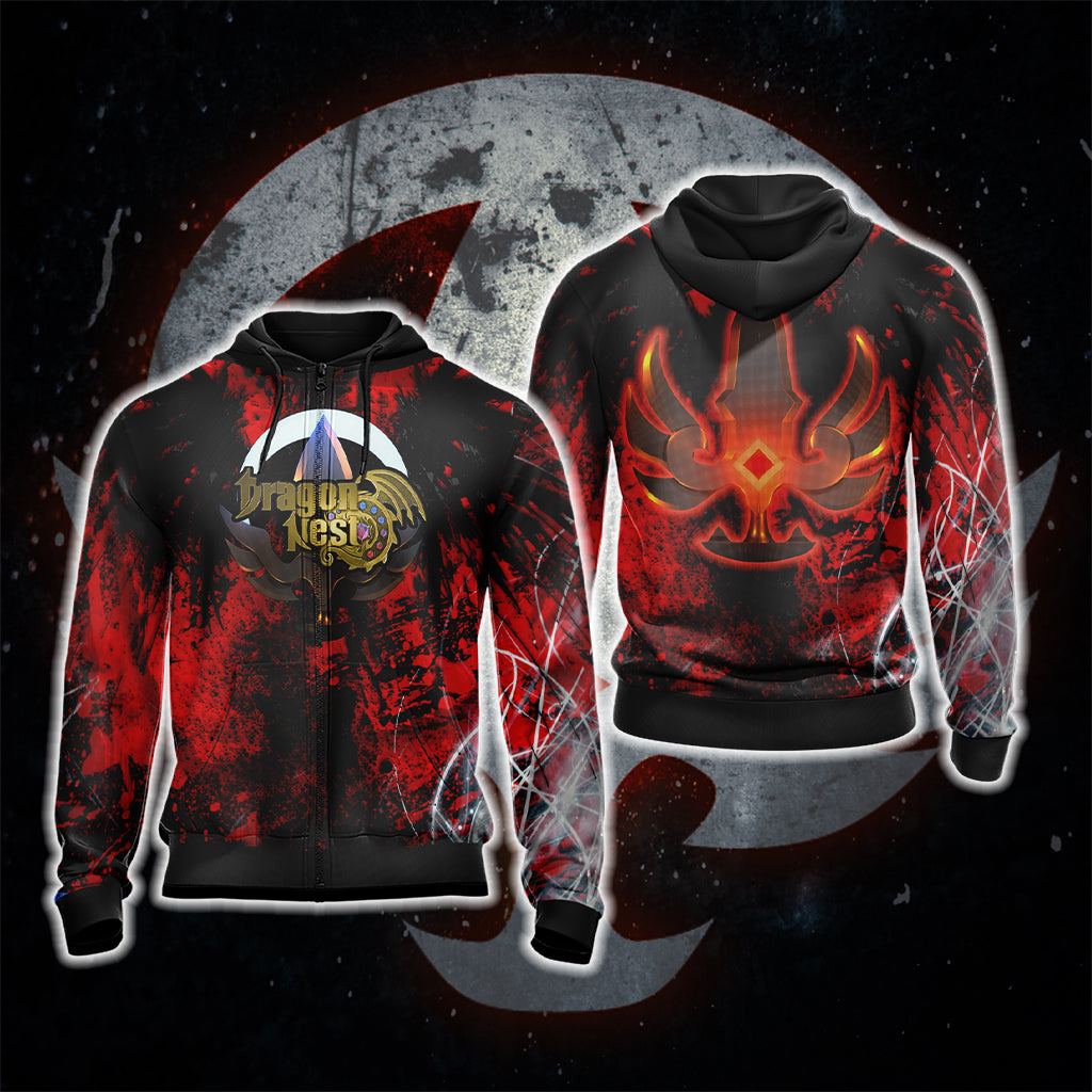 Dragon Nest - Moonlord Unisex 3D T-shirt Zip Hoodie XS