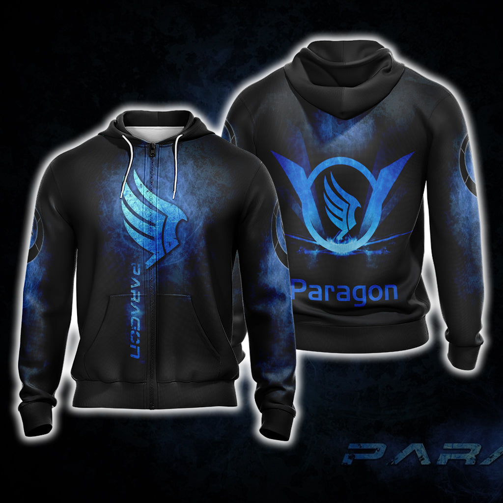 Mass Effect - Paragon Unisex 3D T-shirt Zip Hoodie XS