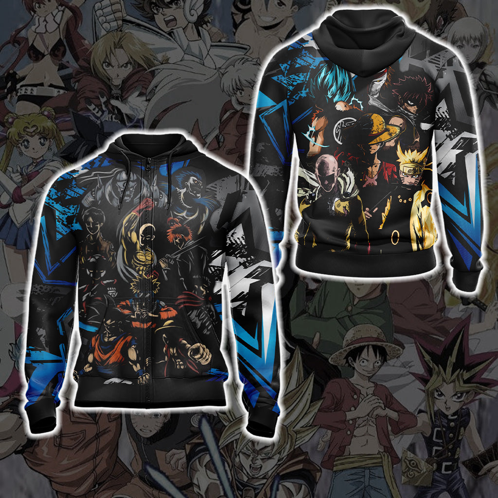 Heroes crossover Unisex 3D T-shirt Zip Hoodie XS