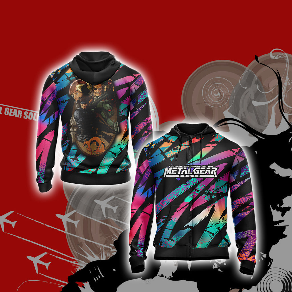 Metal Gear New Version Unisex 3D T-shirt Hoodie S