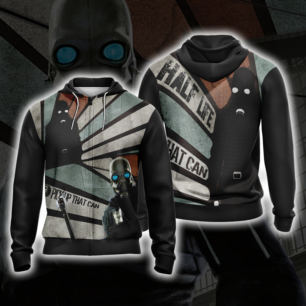 Half-Life New Style Unisex 3D T-shirt Zip Hoodie XS