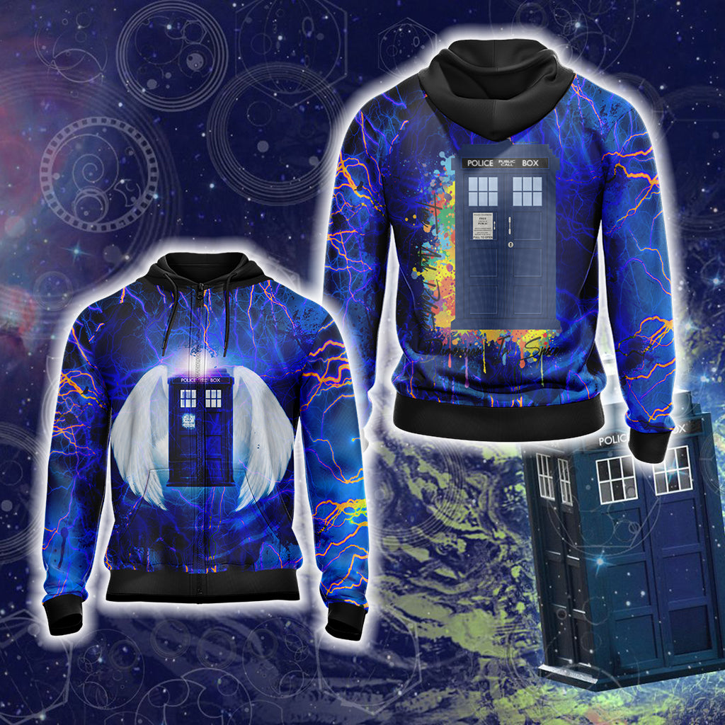 Doctor Who - Tardis New Style Unisex 3D T-shirt Zip Hoodie XS