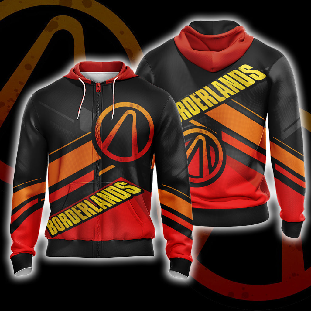 Borderlands Symbol New Unisex 3D T-shirt Zip Hoodie XS