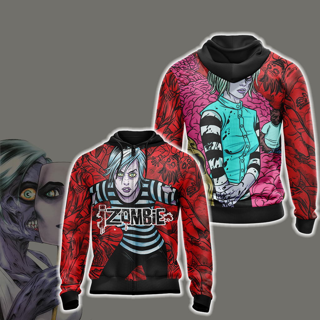 iZombie New Style Unisex 3D T-shirt Zip Hoodie XS
