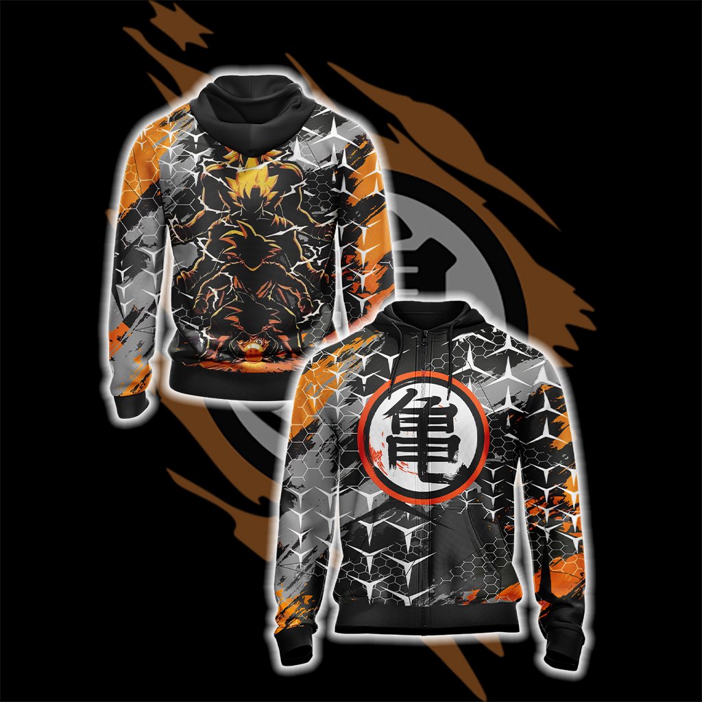 Dragon Ball - Goku Unisex 3D T-shirt Zip Hoodie S