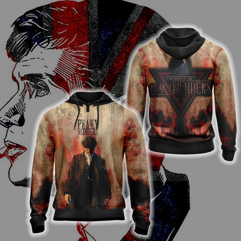 Peaky Blinders New Style Unisex 3D T-shirt Zip Hoodie XS