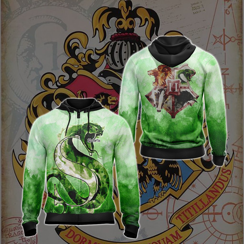 Cunning Like A Slytherin Harry Potter New Version Unisex 3D T-shirt Zip Hoodie S