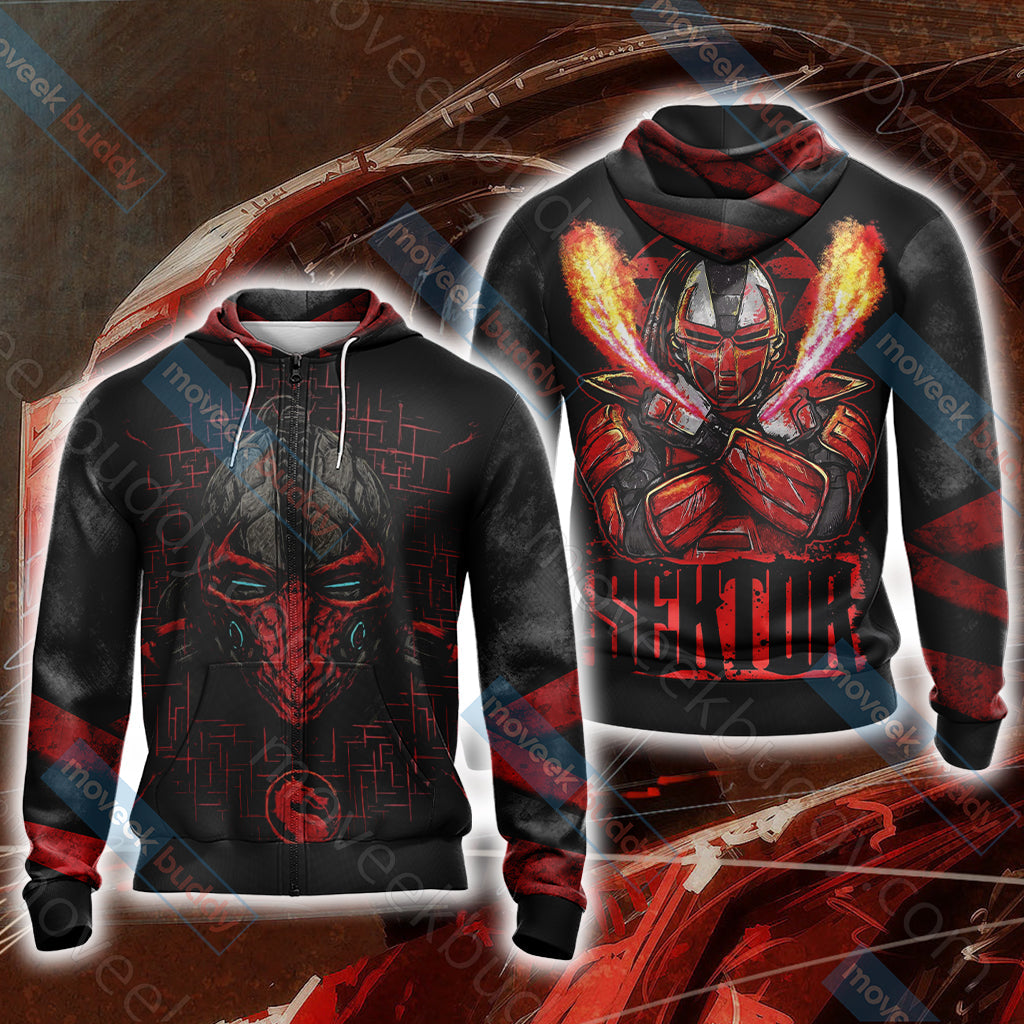 Mortal Kombat - Sektor Unisex 3D T-shirt Zip Hoodie XS