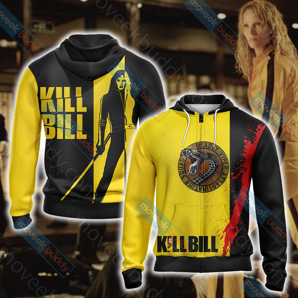 Kill Bill New Look Unisex 3D T-shirt Zip Hoodie XS