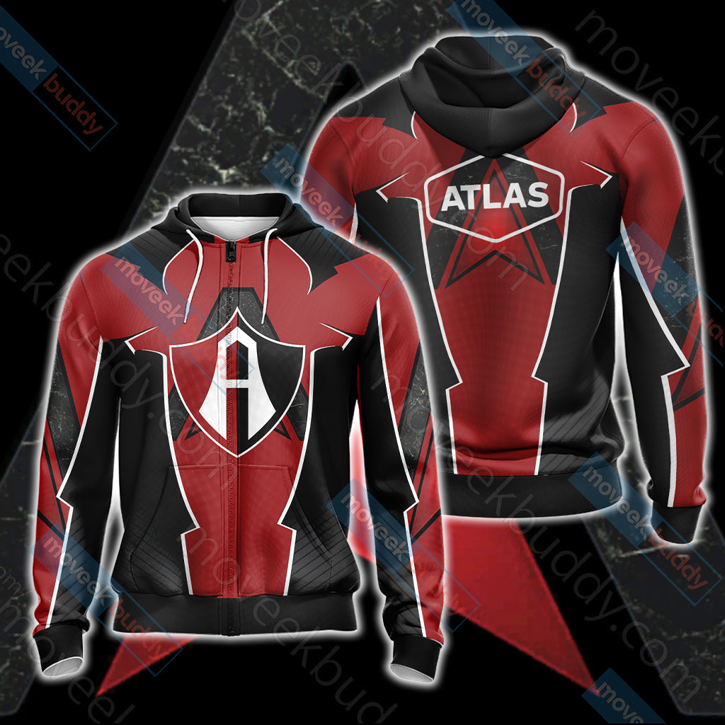 Borderlands - Atlas Unisex 3D T-shirt Zip Hoodie XS