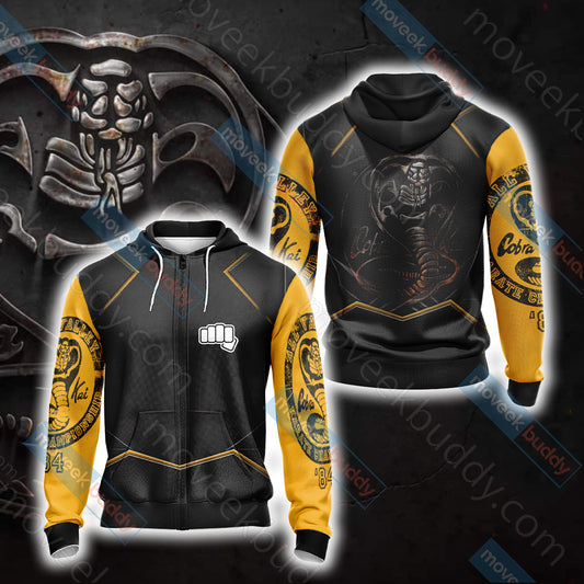 The Karate Kid - Cobra Kai New Unisex Zip Up Hoodie XS