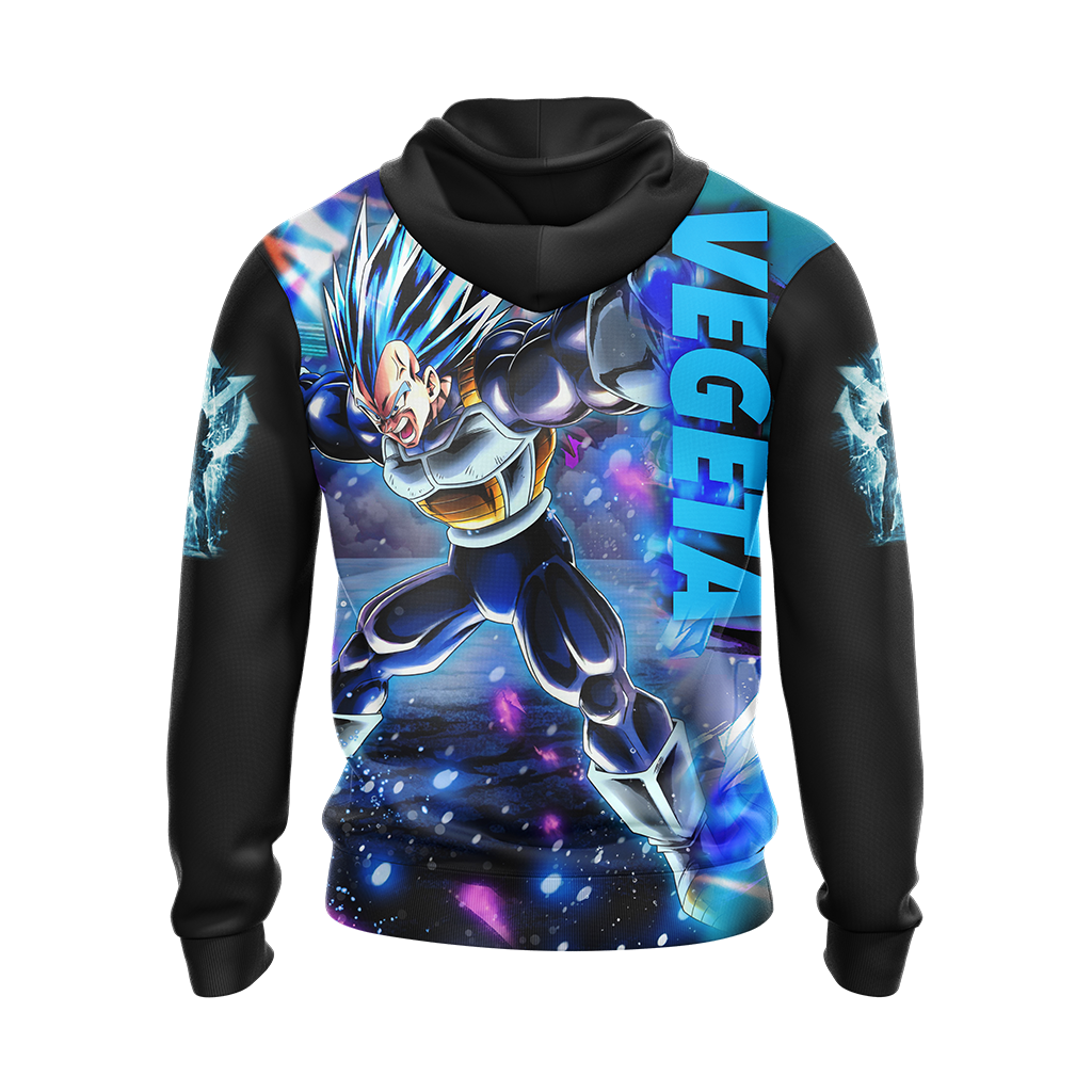 Dragon Ball Vegeta All Over Print T-shirt Zip Hoodie Pullover Hoodie
