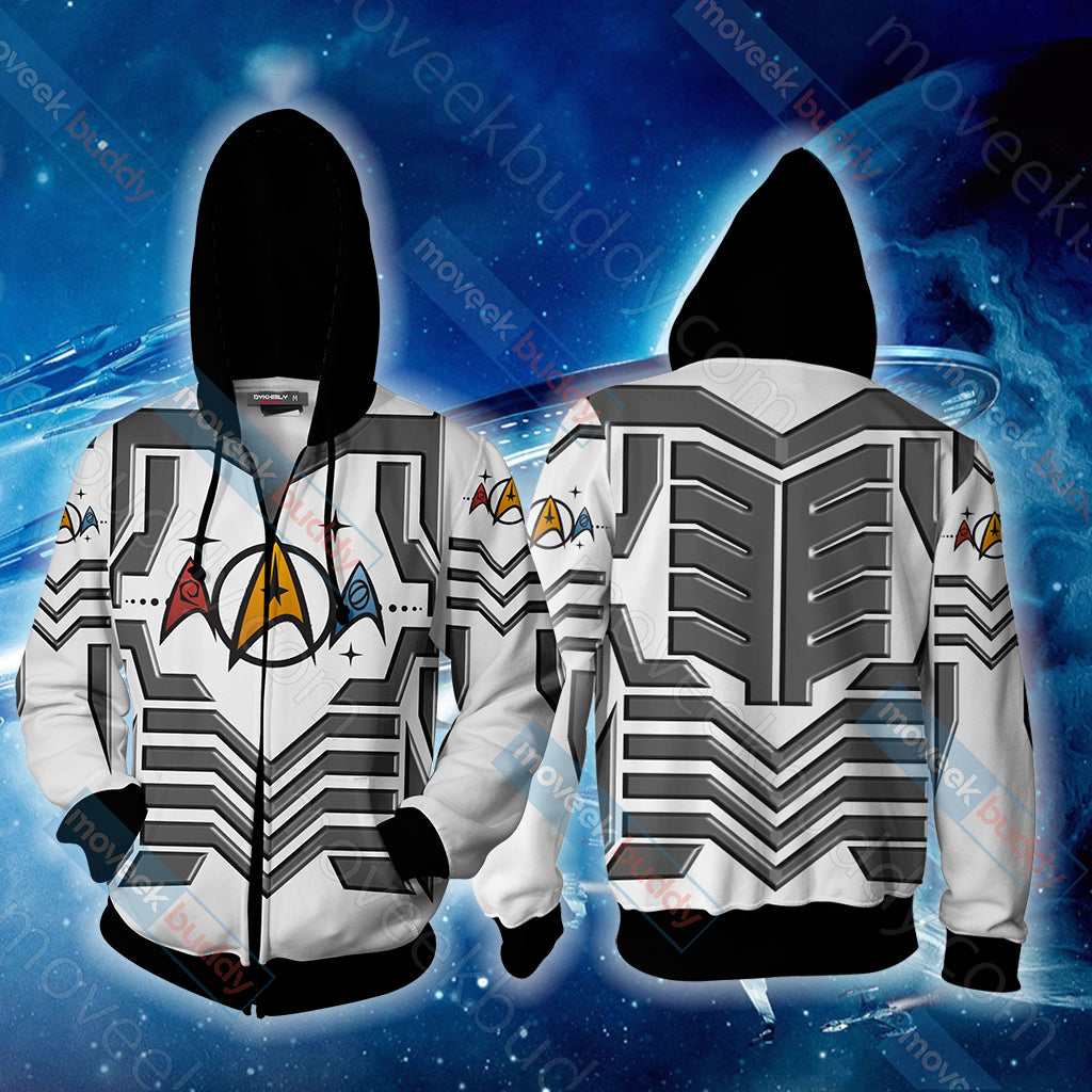 Star Trek Unisex 3D T-shirt Zip Hoodie XS