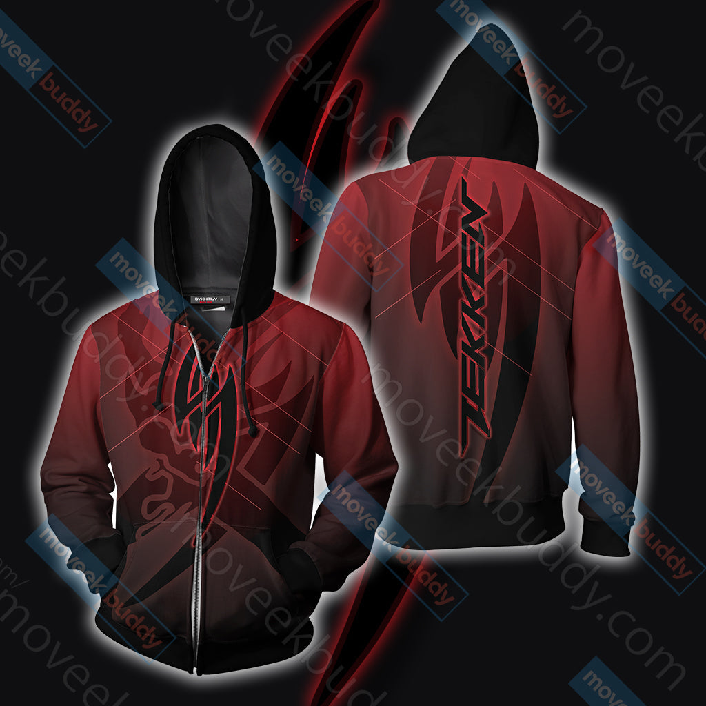 Tekken Unisex 3D T-shirt Zip Hoodie XS
