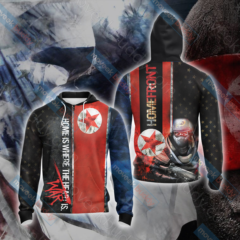 Homefront (video game) Unisex 3D T-shirt Zip Hoodie XS