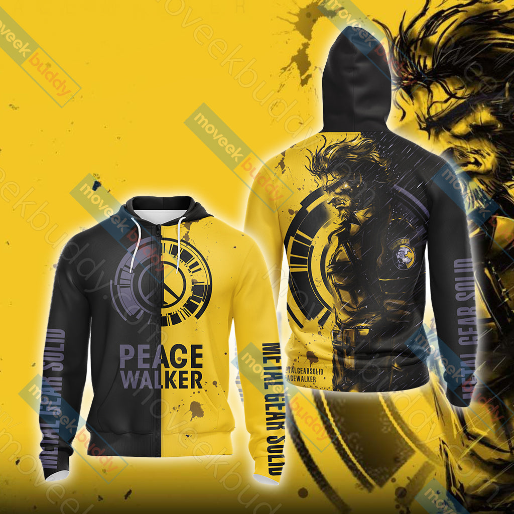 Metal Gear Solid: Peace Walker Unisex 3D T-shirt Zip Hoodie XS