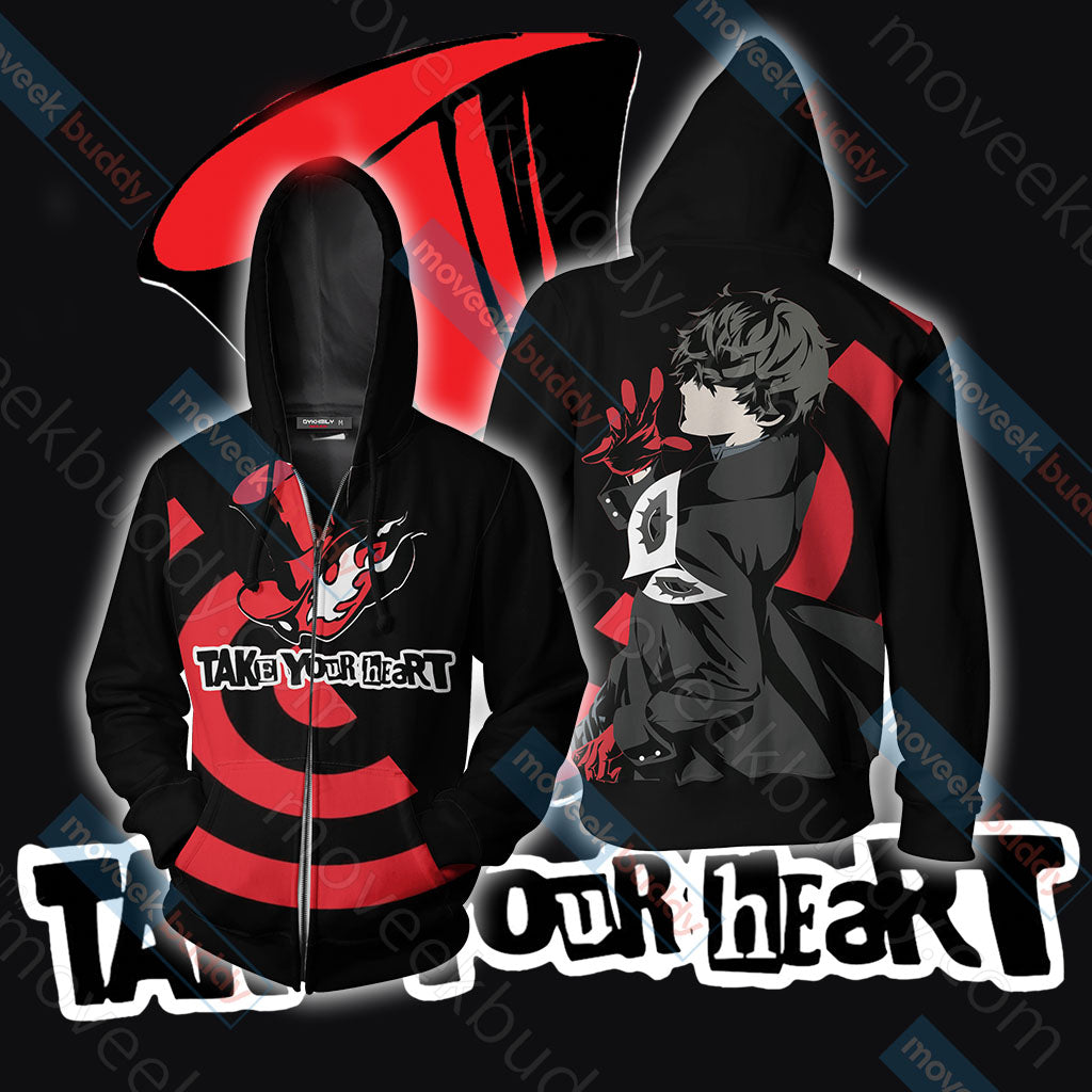 Persona 5 - Phantom Thieves Symbol Unisex 3D T-shirt Zip Hoodie XS