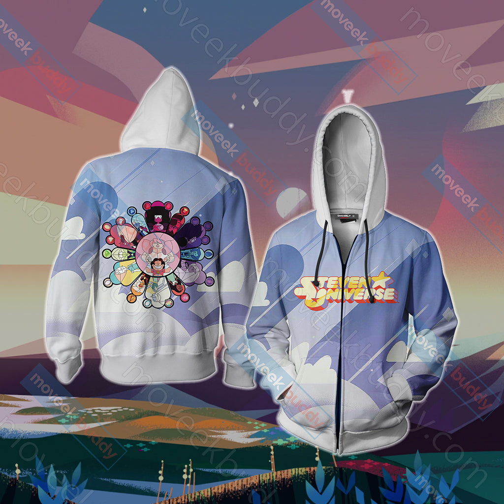 Steven Universe Unisex 3D T-shirt Zip Hoodie XS