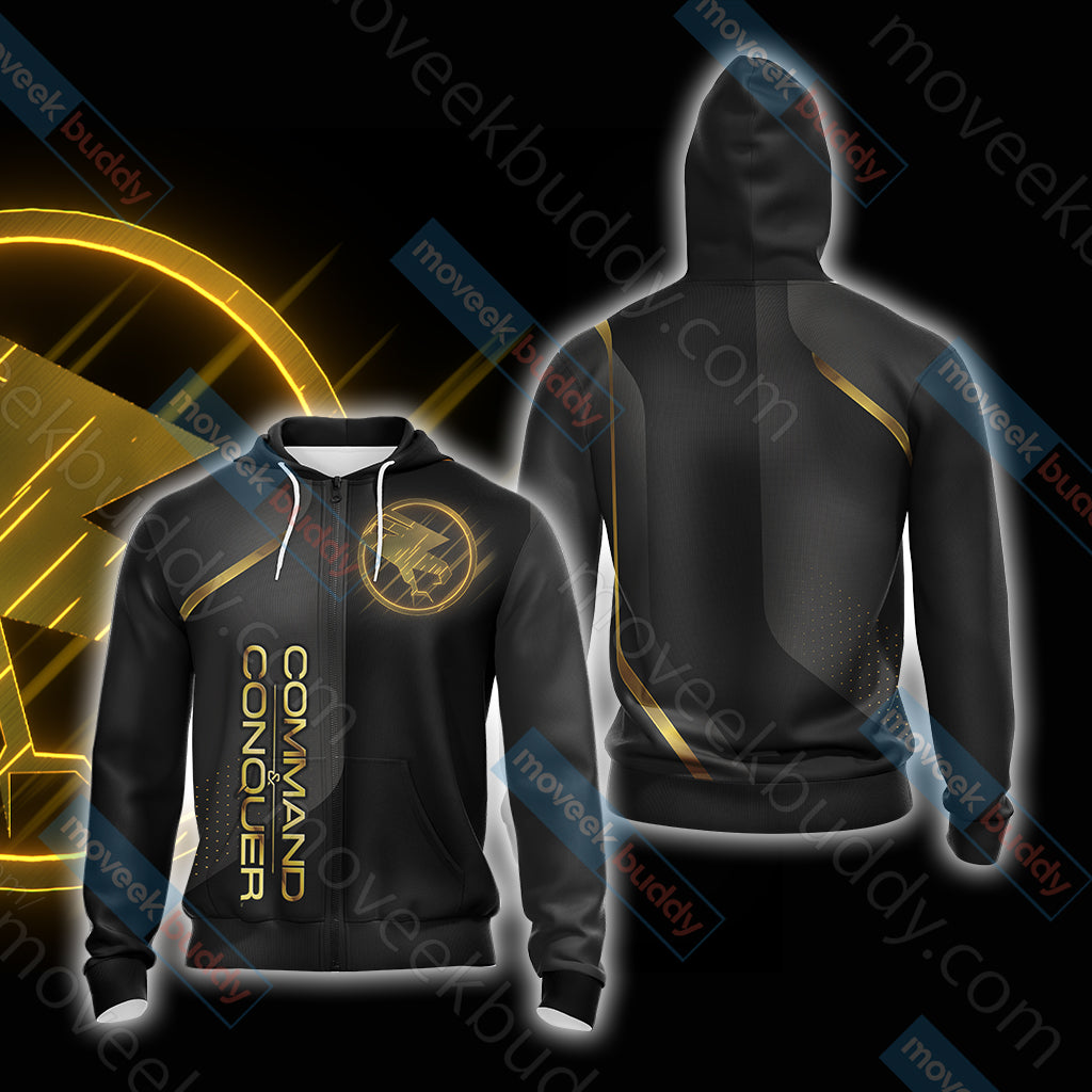 Command & Conquer - Tiberian Unisex 3D T-shirt Zip Hoodie XS
