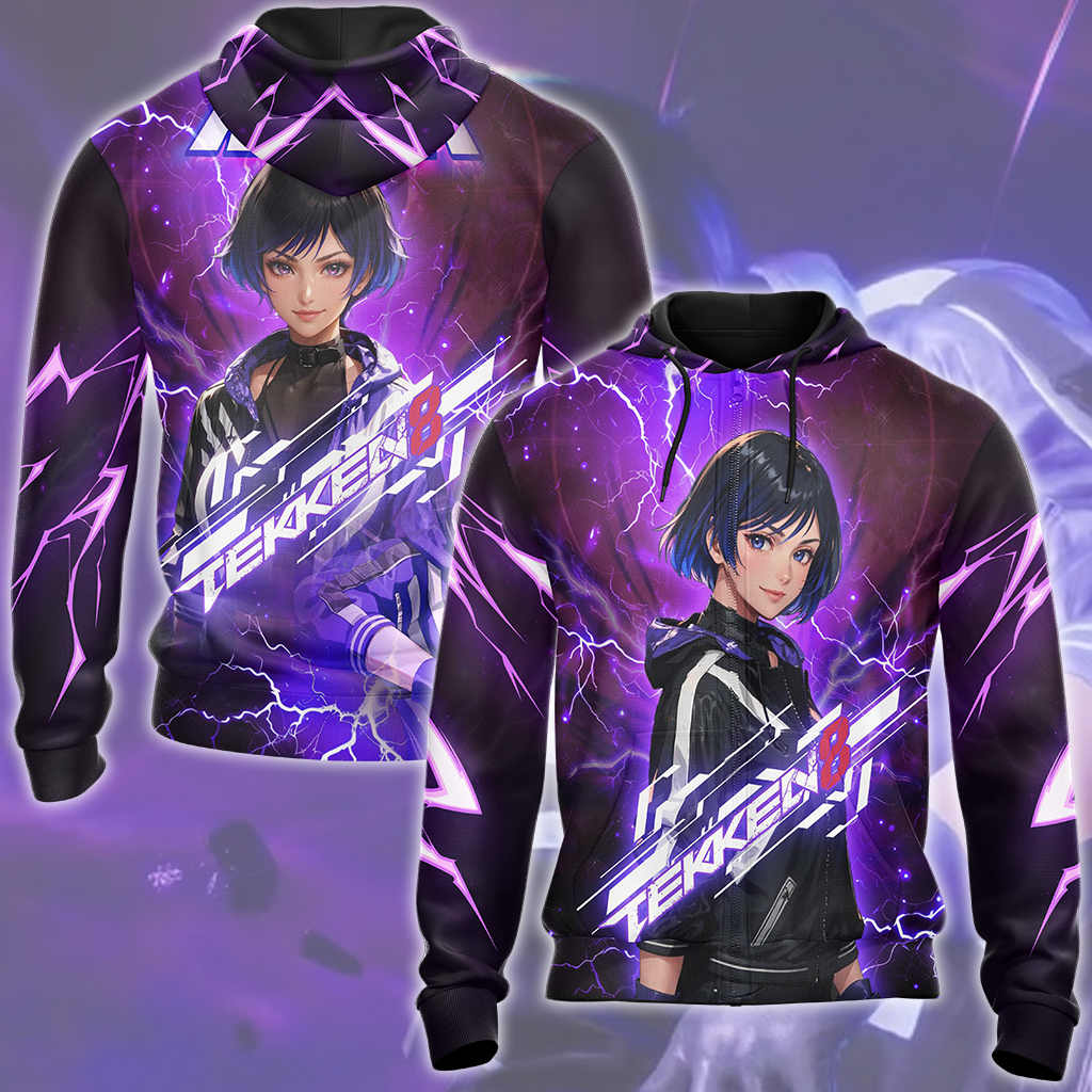 Tekken 8 Reina Video Game All Over Printed T-shirt Tank Top Zip Hoodie Pullover Hoodie Hawaiian Shirt Beach Shorts Joggers Zip Hoodie S