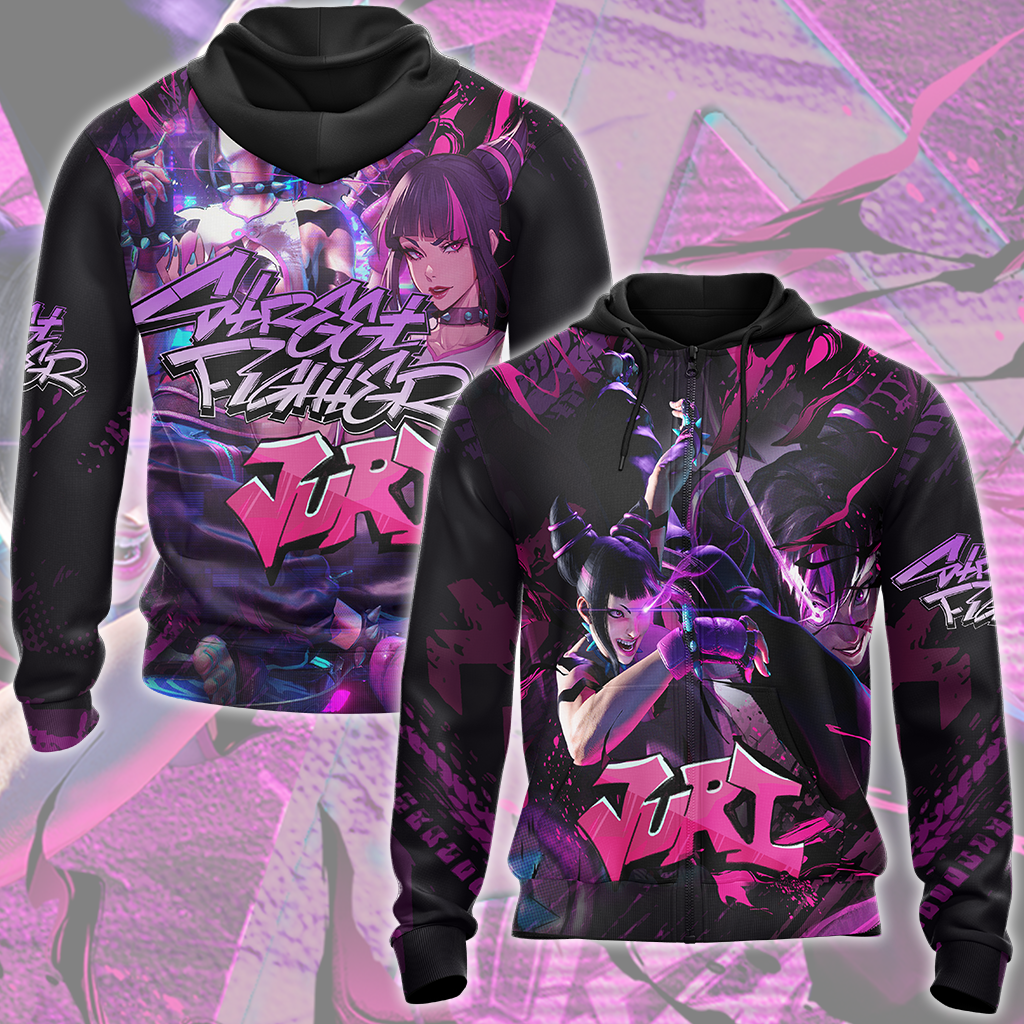 Street Fighter 6 Juri Video Game All Over Printed T-shirt Tank Top Zip Hoodie Pullover Hoodie Hawaiian Shirt Beach Shorts Joggers Zip Hoodie S