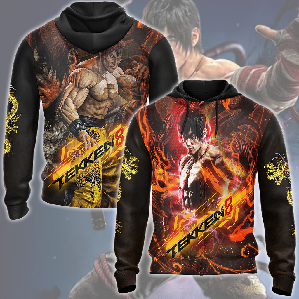 Tekken 8 Law Video Game All Over Printed T-shirt Tank Top Zip Hoodie Pullover Hoodie Hawaiian Shirt Beach Shorts Joggers Zip Hoodie S