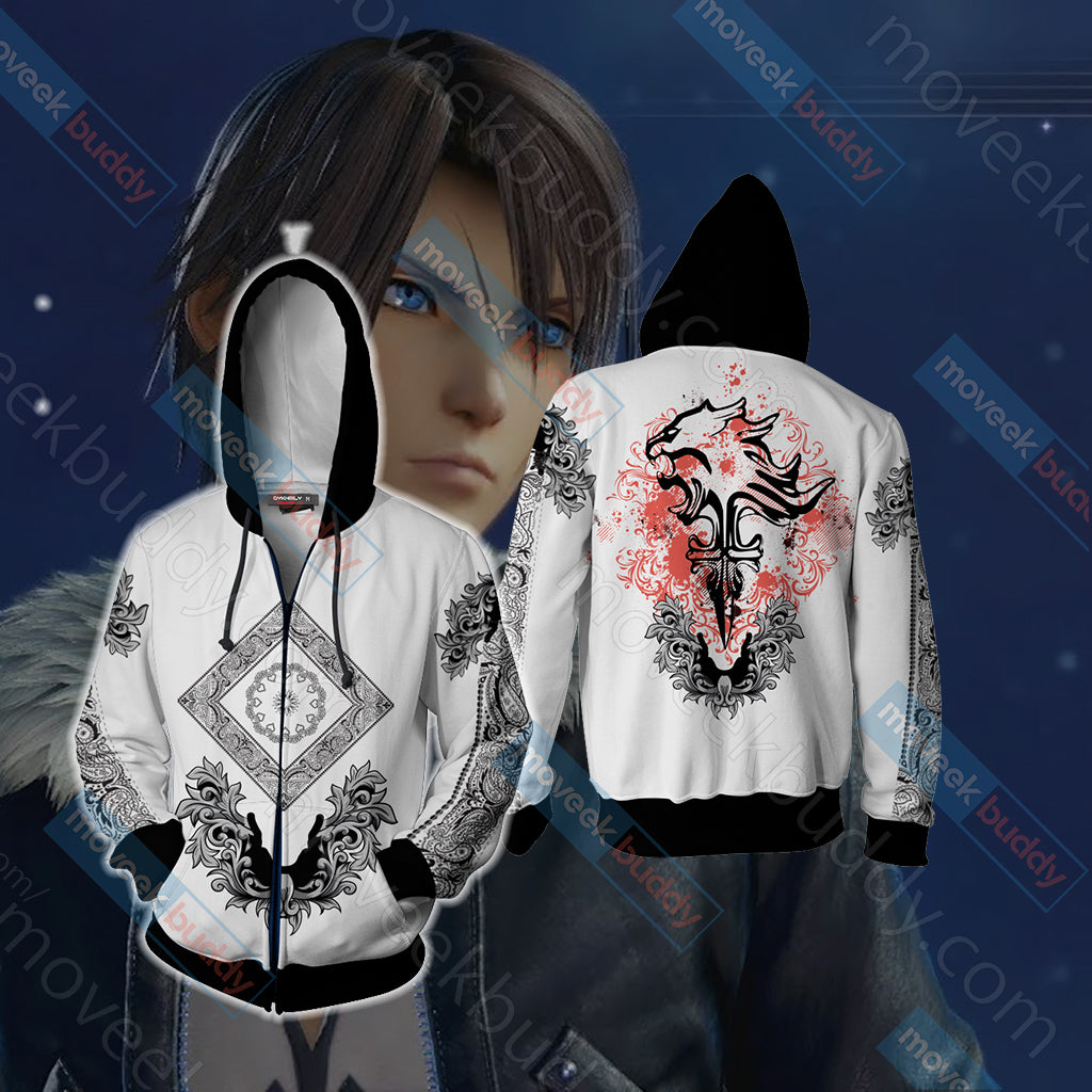Squall Leonhart Final Fantasy Unisex 3D T-shirt Zip Hoodie XS