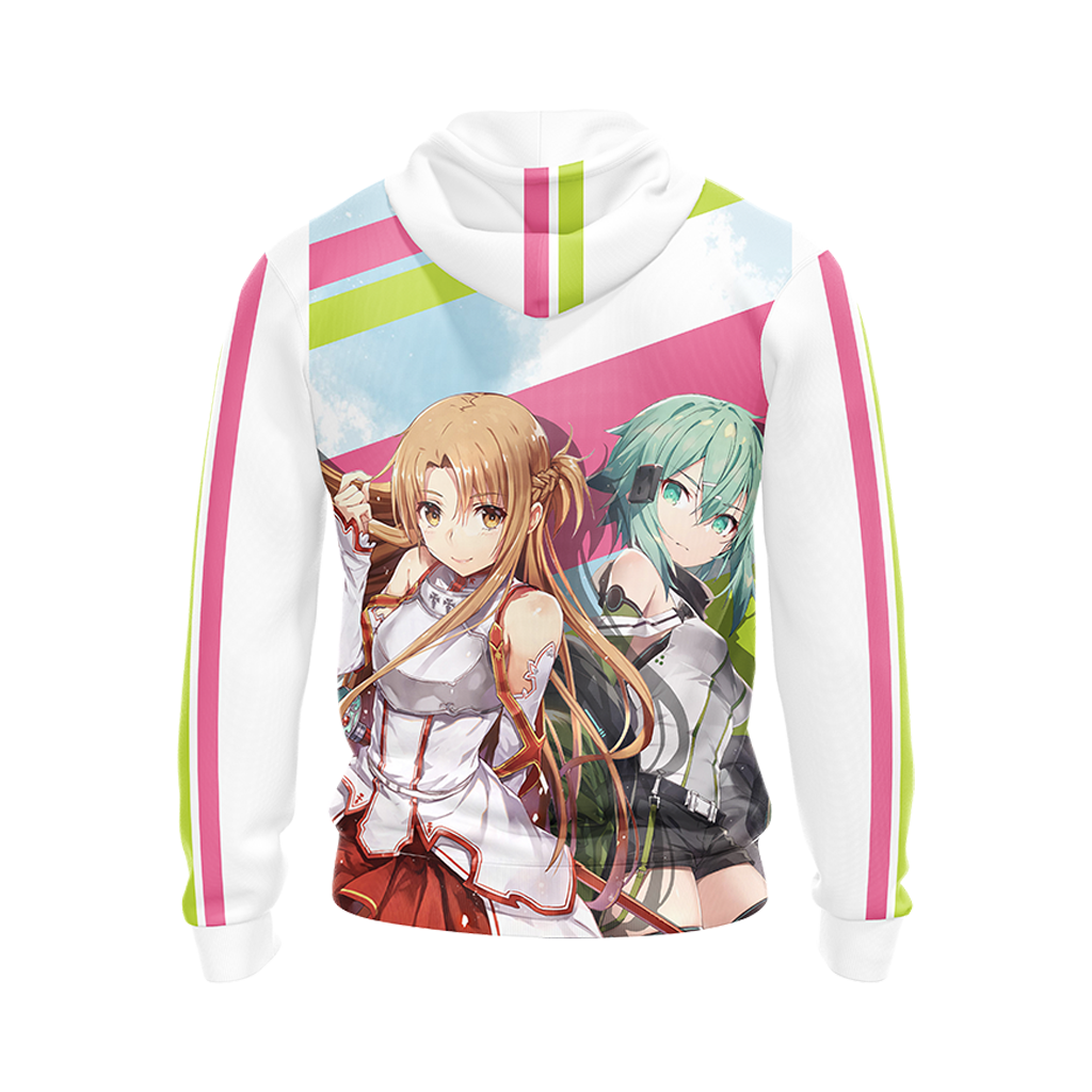 This is my anime pajama shirt Asuna Sinon T-shirt Zip Hoodie Pullover Hoodie