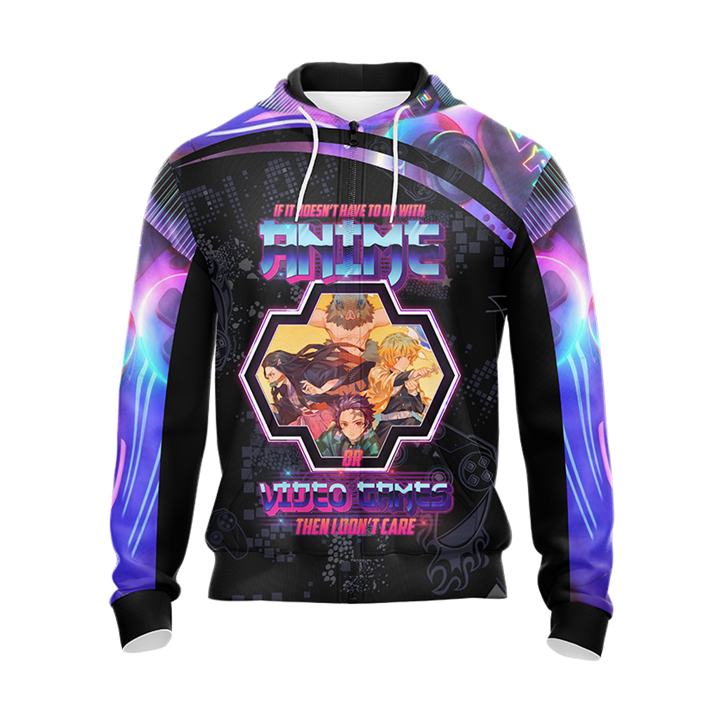 If it doesnt have to do with anime or video games then I dont care Demon Slayer Unisex 3D T-shirt Zip Hoodie Pullover Hoodie