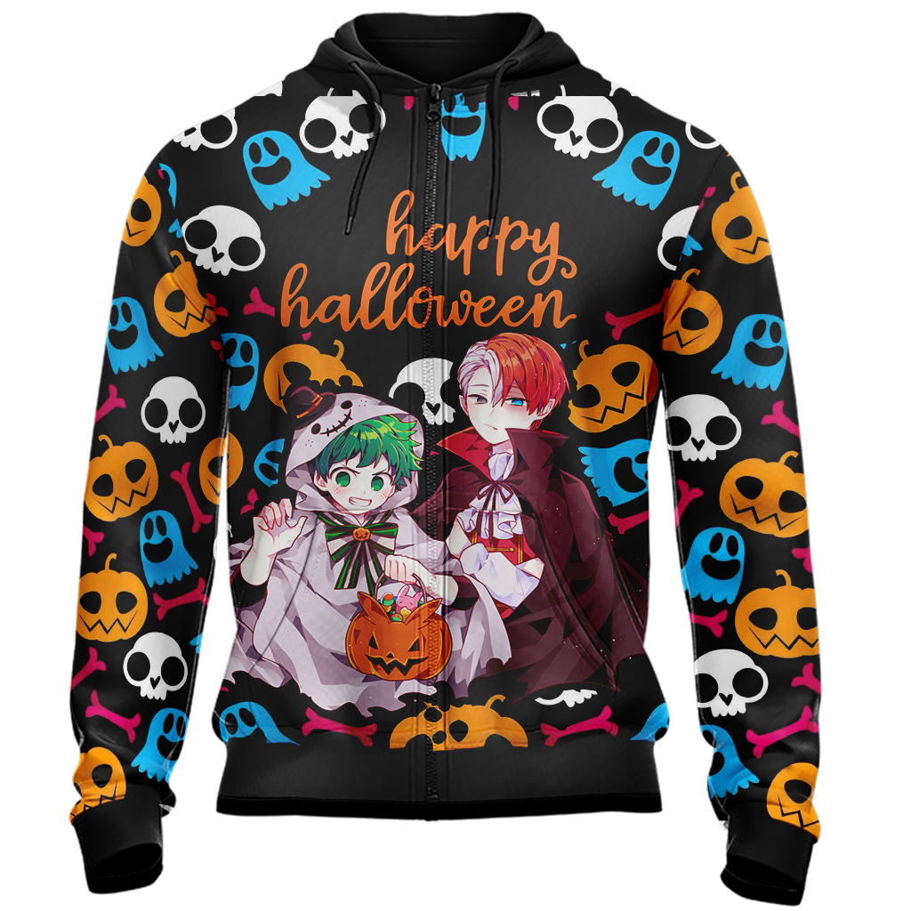 My Hero Academia - Deku and Todoroki Halloween Unisex 3D T-shirt