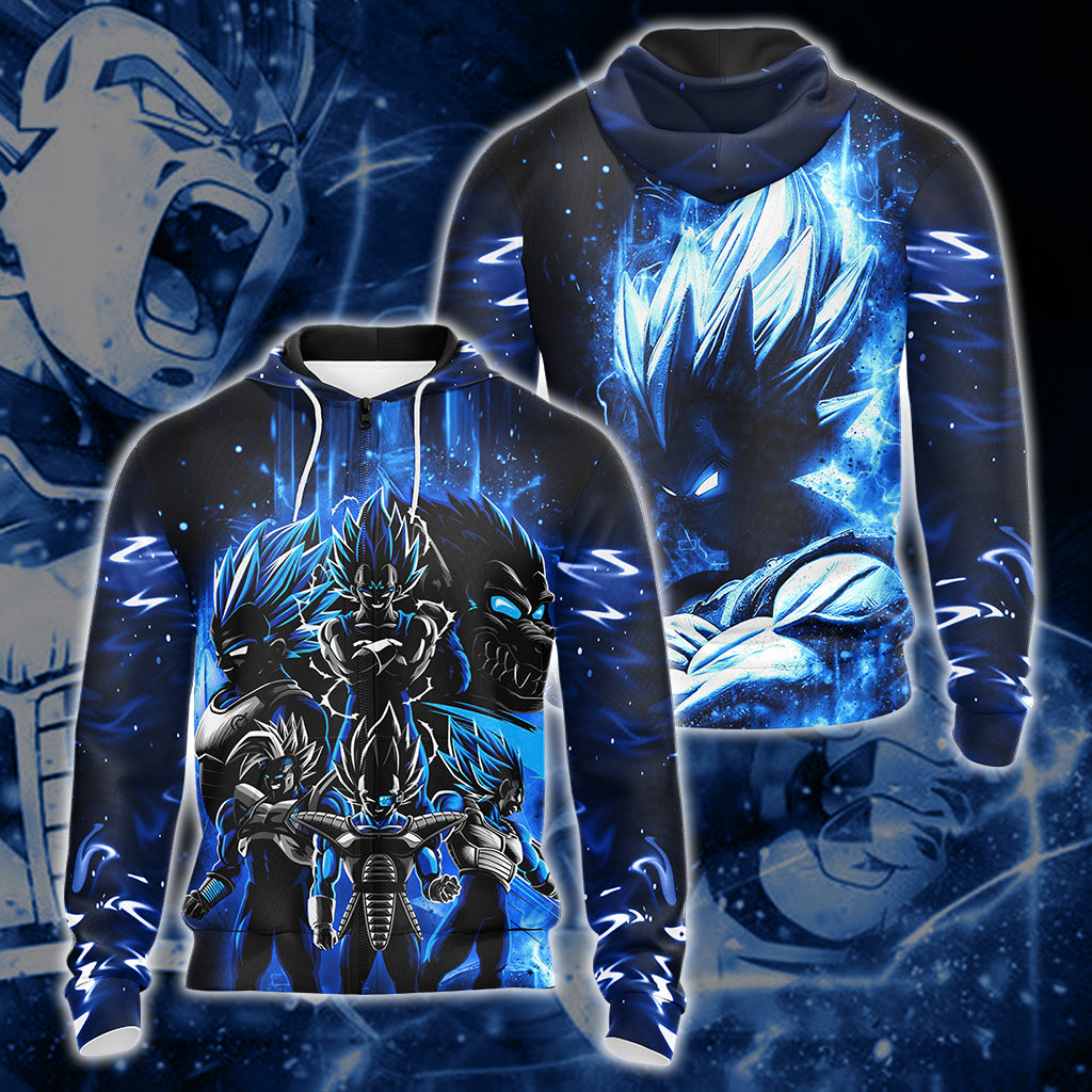 Dragon Ball Vegeta Unisex 3D T-shirt Zip Hoodie Zip Hoodie S