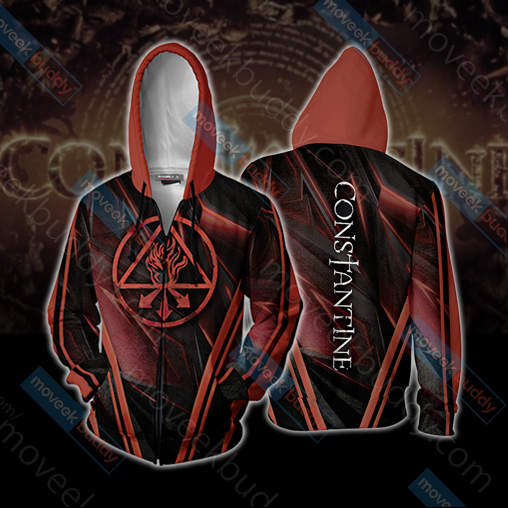 Constantine Unisex 3D T-shirt Zip Hoodie XS