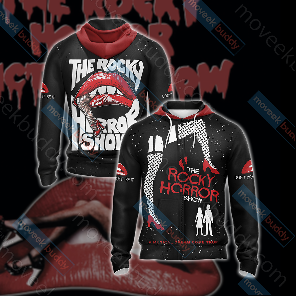 The Rocky Horror Picture Show Unisex 3D T-shirt Zip Hoodie XS