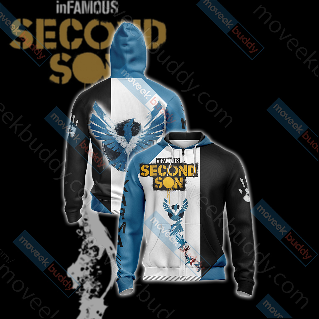 Infamous: Second Son - Karma Symbol Unisex 3D T-shirt Zip Hoodie XS