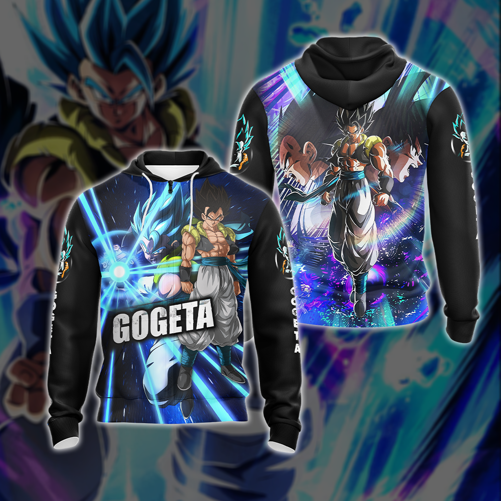 Dragon Ball Gogeta, Vegeta, and Goku Unisex 3D T-shirt Zip Hoodie Zip Hoodie S