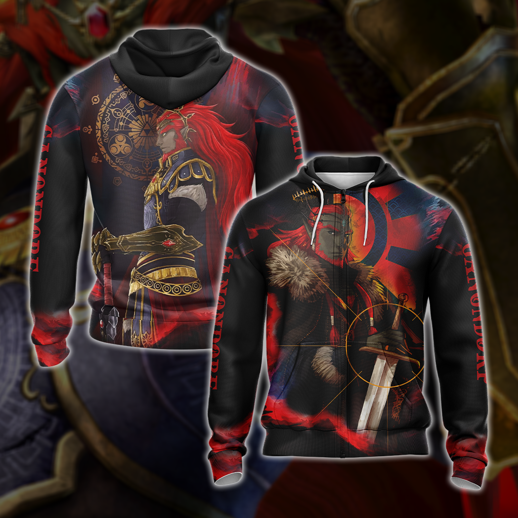 The Legend of Zelda - Ganondorf New Unisex 3D T-shirt Zip Hoodie S