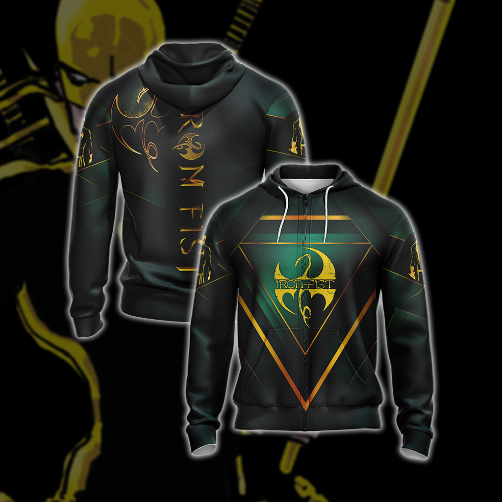 Iron Fist (comics) New Unisex 3D T-shirt Zip Hoodie XS